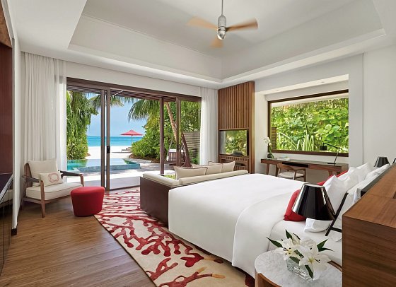 Niyama Private Islands Maldives - Wohnbeispiel Beach Pool Villa & Deluxe Beach Pool Villa (Zimmercodierungen VB3, VB2 & VB8)