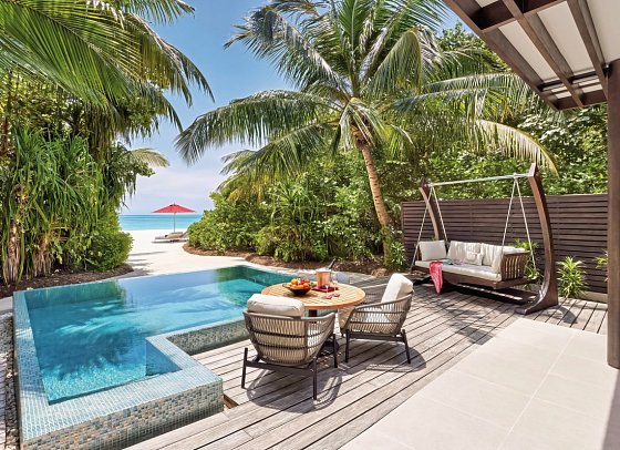Niyama Private Islands Maldives - Wohnbeispiel Beach Pool Villa (Zimmercodierungen VB2, VB3 & VB8)