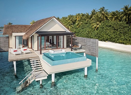 Niyama Private Islands Maldives - Wohnbeispiel Over Water Pool Villa (Zimmercodierungen VX1 & VX7)