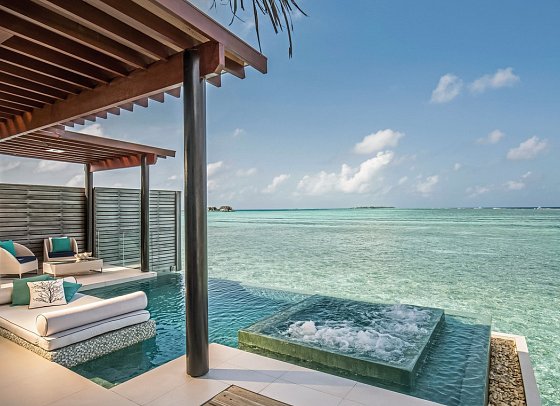 Niyama Private Islands Maldives - Wohnbeispiel Deluxe Over Water Pool Villa (Zimmercodierung VX2)
