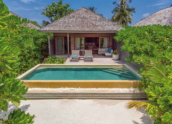 Hurawalhi Island Resort - Wohnbeispiel Beach Pool Villa (Zimmercodierungen VB1 & VB2)