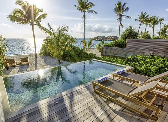 Hurawalhi Island Resort - Wohnbeispiel Beach Pool Villa (Zimmercodierungen VB1 & VB2)