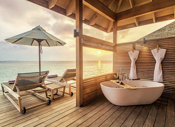 Hurawalhi Island Resort - Wohnbeispiel Ocean Villa (Zimmercodierungen VX1 & VX2)