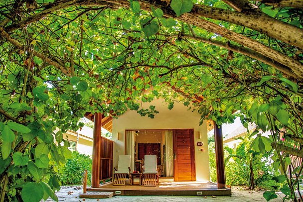 Reethi Faru Resort - Wohnbeispiel Garden Villa (Zimmercodierung VG1)