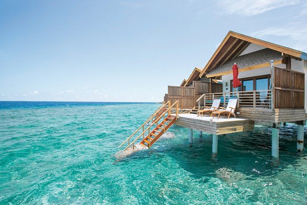 Reethi Faru Resort - Wohnbeispiel Water Villa (Zimmercodierung VX1)