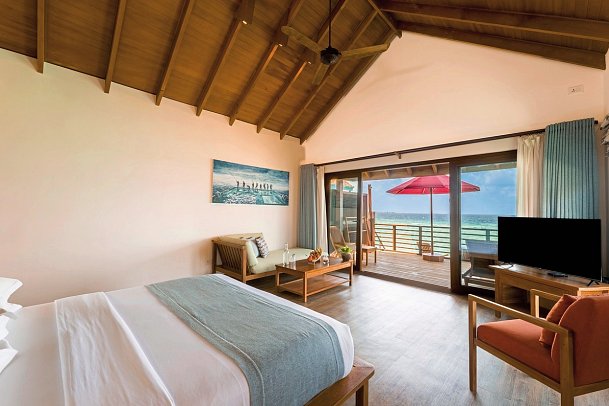 Reethi Faru Resort - Wohnbeispiel Water Villa (Zimmercodierungen VX1, VX2, VX7 & VV1)