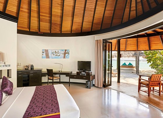 Sun Siyam Iru Fushi Maldives - Wohnbeispiel Deluxe Beach Villa (Zimmercodierungen VB1 & VV1)