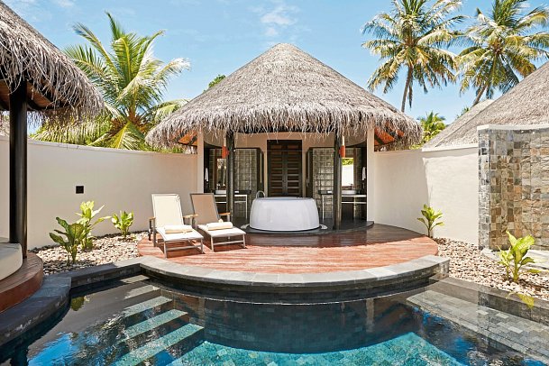 Sun Siyam Iru Fushi Maldives - Wohnbeispiel Pool Beach Villa (Zimmercodierungen VB3 & VV3)