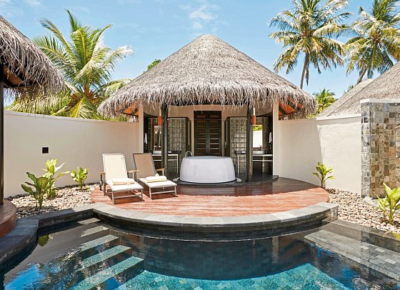 Sun Siyam Iru Fushi Maldives - Wohnbeispiel Privat Pool Beach Villa (Zimmercodierungen VB3 & VV3)
