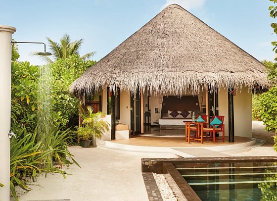 Sun Siyam Iru Fushi Maldives - Wohnbeispiel Deluxe Beach Villa Pool (Zimmercodierungen VB2 & VV2)