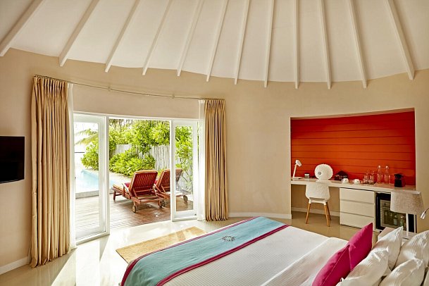 Sun Siyam Vilu Reef Maldives - Wohnbeispiel Beach Villa with Pool (Zimmercodierungen VB3 & VV3)