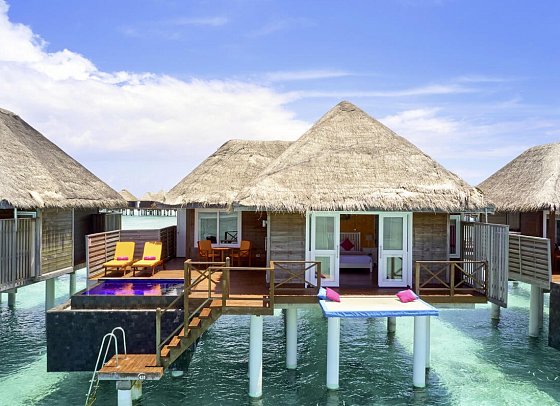 Sun Siyam Vilu Reef Maldives - Wohnbeispiel Water Villa with Pool (Zimmercodierungen VX3 & VV6)