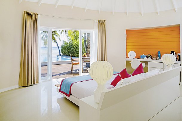 Sun Siyam Vilu Reef Maldives - Wohnbeispiel Jacuzzi Deluxe Beach Villa (Zimmercodierung VB2)