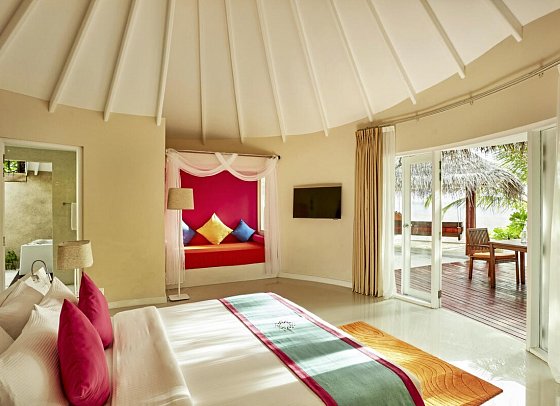 Sun Siyam Vilu Reef Maldives - Wohnbeispiel Deluxe Beach Villa & Jacuzzi Deluxe Beach Villa (Zimmercodierungen VB1, VV1, VB2 & VV2)