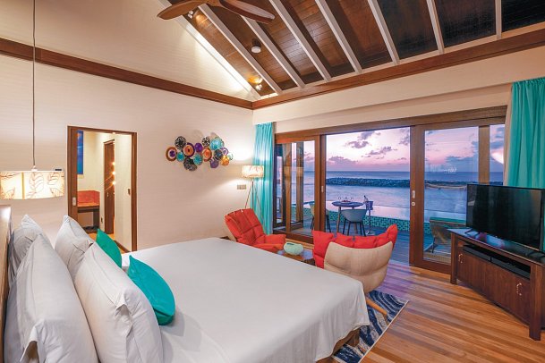 Atmosphere Kanifushi Maldives - Wohnbeispiel Water Villa with Pool (Zimmercodierung VX2)