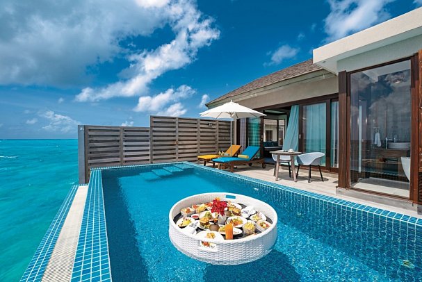 Atmosphere Kanifushi Maldives - Wohnbeispiel Sunset Water Villa with Pool (Zimmercodierung VX2)