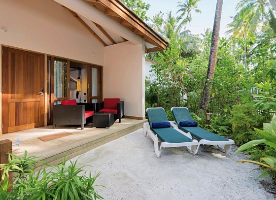 Vilamendhoo Island Resort & Spa - Wohnbeispiel Garden Room (Zimmercodierung UG1)