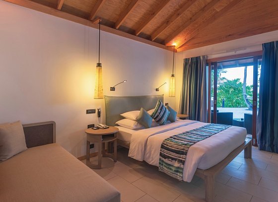 Vilamendhoo Island Resort & Spa - Wohnbeispiel Beach Villa (Zimmercodierungen VB1 & VB2)