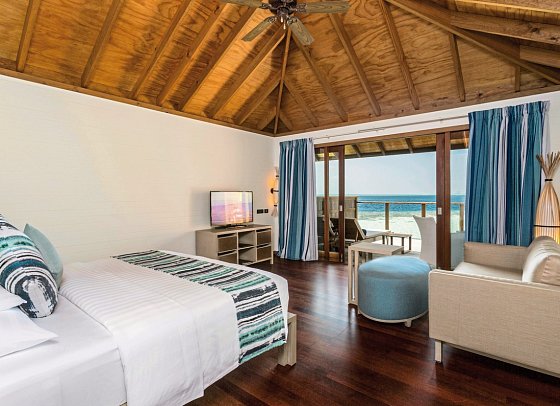 Vilamendhoo Island Resort & Spa - Wohnbeispiel Jacuzzi Water Villa (Zimmercodierung VX1)