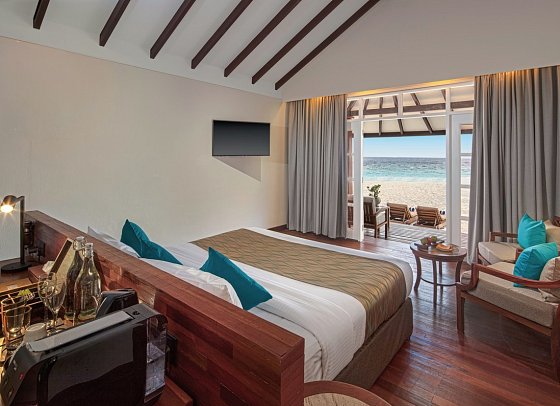 ADAARAN Select Meedhupparu - Wohnbeispiel Deluxe Beach Villa (Zimmercodierungen VB2, VB8, VB6 & VV1)