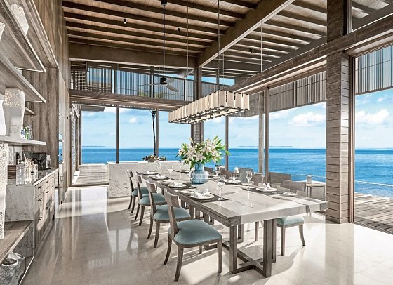 Park Hyatt Maldives Hadahaa - Overwater Reef Residence Dining Room