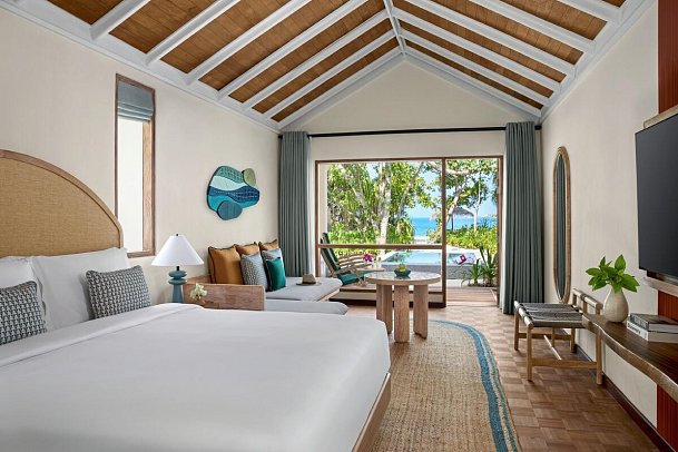 NH Collection Maldives Reethi Resort - Wohnbeispiel Deluxe Sunset Villa with Pool (Zimmercodierung VB2)