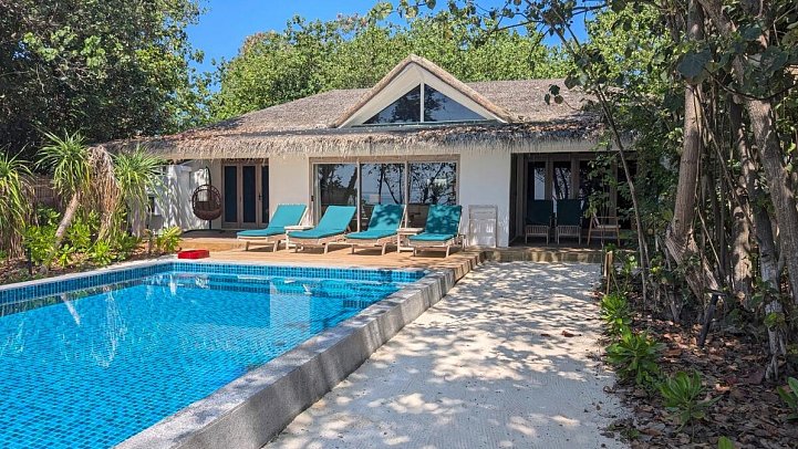 NH Collection Maldives Reethi Resort - Wohnbeispiel Two Bedroom Reethi Suite with Pool (Zimmercodierung VB5)