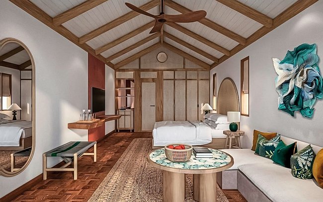 NH Collection Maldives Reethi Resort - Modellbild Deluxe Sunset Villa (Zimmercodierung VD1)