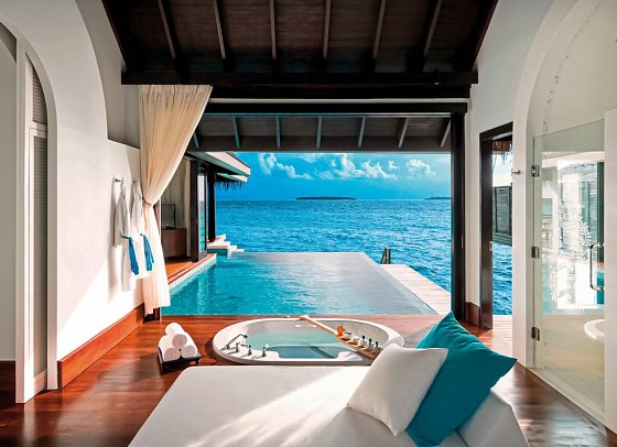 Anantara Kihavah Maldives Villas - Sunset Over Water Pool Villa