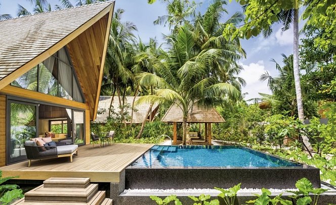 The St. Regis Maldives Vommuli Resort - Wohnbeispiel Garden-Villa-with-Pool