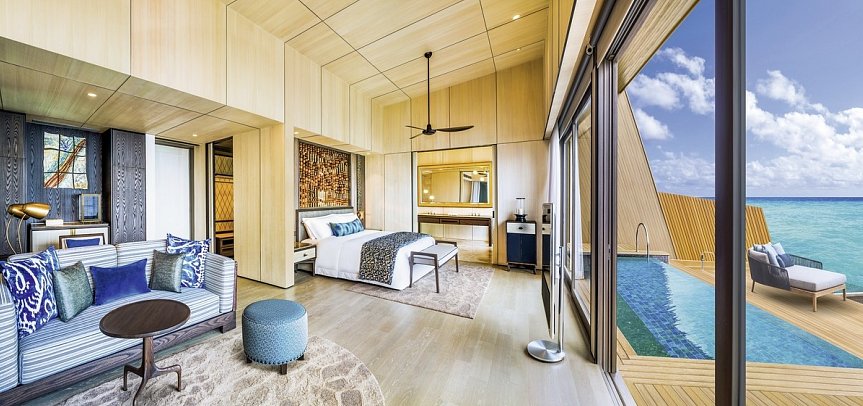 The St. Regis Maldives Vommuli Resort - Overwater Villa with Pool (Zimmercodierungen VB1 & VB4)