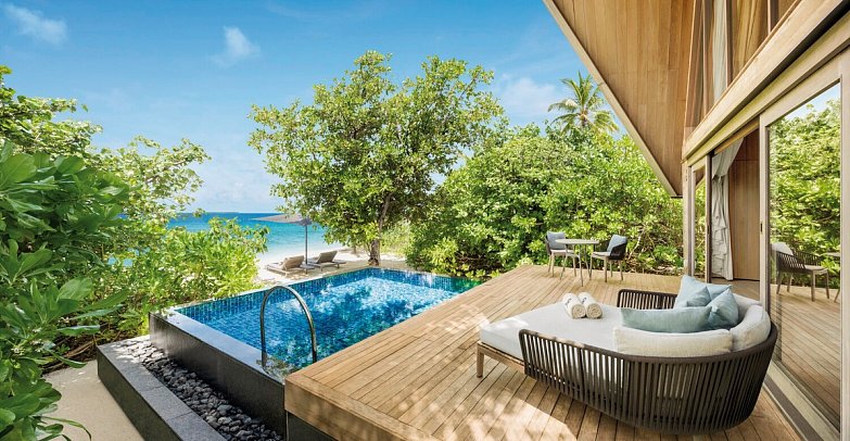 The St. Regis Maldives Vommuli Resort - Wohnbeispiel Beach Villa with Pool (Zimmercodierung VB2)
