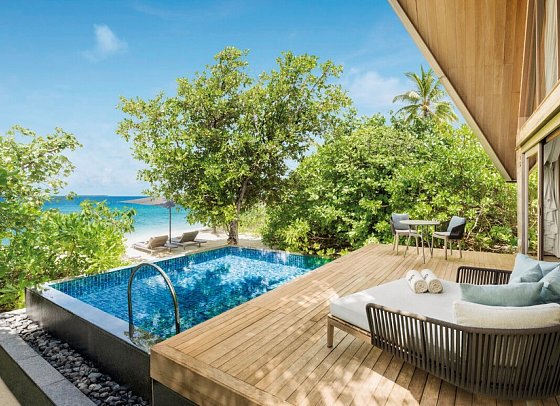 The St. Regis Maldives Vommuli Resort - Wohnbeispiel Beach Villa with Pool (Zimmercodierung VB2)