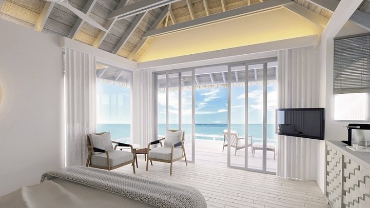 Baglioni Resort Maldives - Luxury All Inclusive Resort - Modellbild Water Villa Sunset