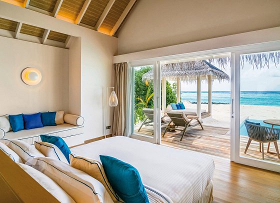 Baglioni Resort Maldives - Luxury All Inclusive Resort - Wohnbeispiel Grand Beach Villa with Pool (Zimmercodierung VB6)