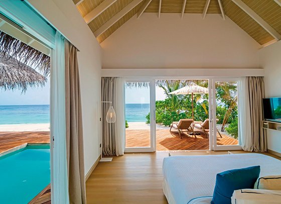 Baglioni Resort Maldives - Luxury All Inclusive Resort - Deluxe Beach Suite with Pool (Zimmercodierung VB7)