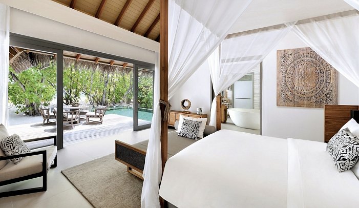 Vakkaru Maldives - Wohnbeispiel Beach-Villa-Plunge-Pool