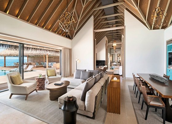 Waldorf Astoria Maldives Ithaafushi - 3 Bedroom Over Water Villa with Pool (Zimmercodierung VM1)