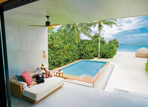 Kuda Villingili - Sunset Beach Villa with Private Pool (Zimmercodierung VB3)