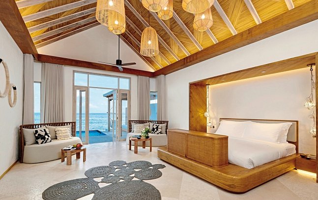 Sirru Fen Fushi, Private Lagoon Resort - Two Bedroom Water Sunrise Villa with Pool (Zimmercodierung VM1)