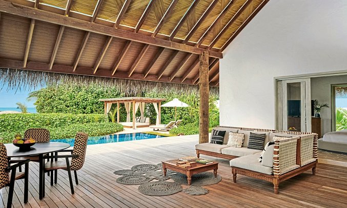 Sirru Fen Fushi, Private Lagoon Resort - Three Bedroom Beach Sunset Villa with Pool (Zimmercodierung VM5)