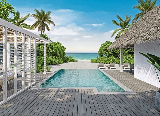Six Senses Kanuhura - Two Bedroom Beach Villa with Pool