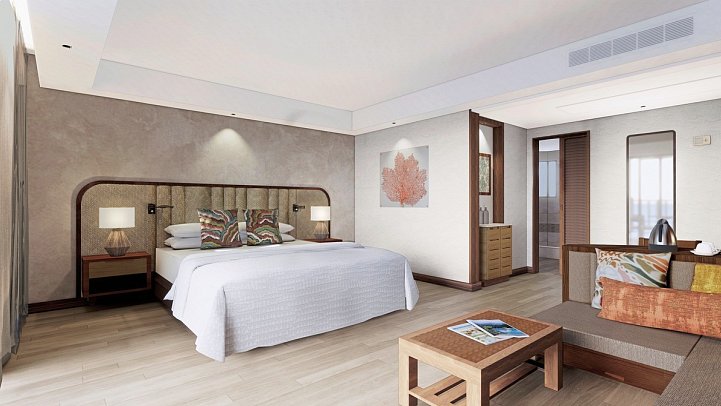 Shandrani Beachcomber Resort & Spa - Wohnbeispiel Deluxe/Deluxe Grounfloor/Rooftop (Zimmercodierungen UD1, UC2, UD8, UH2, UD2, UC3, UH3, US3 & UH5)