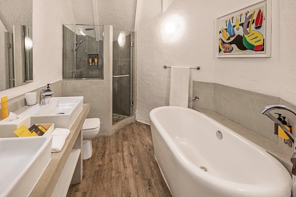 La Pirogue Mauritius - Badezimmer Beach Pavillon (Zimmercodierungen UB1, UB8, UC1 & UH1)