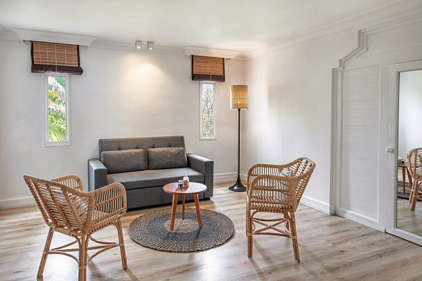 Ambre Mauritius - Wohnbeispile Deluxe Suite (Zimmercodierungen WD1 & WH1)