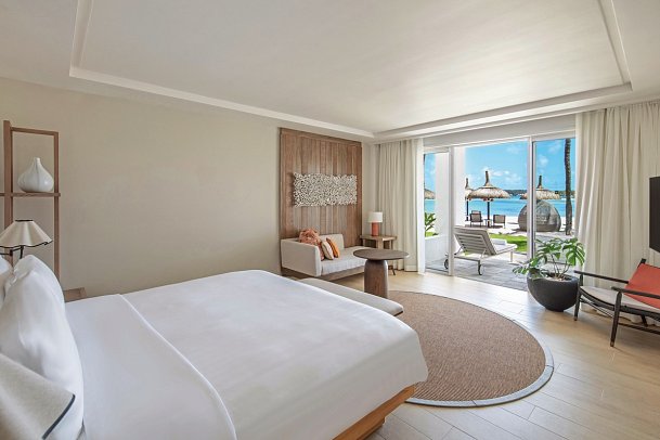 Shangri-La Le Touessrok, Mauritius - Wohnbeispiel Hibiscus Signature Beachfront Suite (Zimmercodierung WB5)