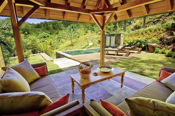 Lakaz Chamarel - Wohnbeispiel Garden Suite wit private Pool (Zimmercodierung W1G)