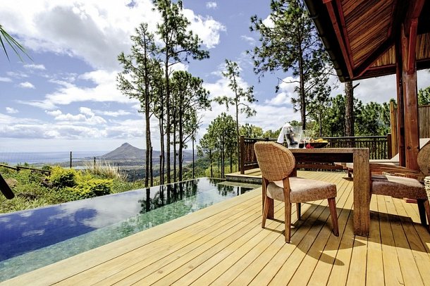 Lakaz Chamarel - Wohnbeispiel Sea View Suite with private Pool (Zimmercodierungen W1M & WHM)