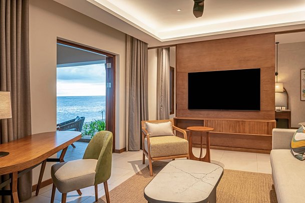 Hilton Mauritius Resort & Spa - Wohnbeispiel Beachfront Junior Suite (Zimmercodierungen JBO & JHO)