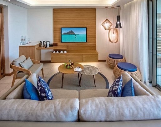 Paradis Beachcomber Golf Resort & Spa - Wohnbeispiel Senior Suite Beachfront (Zimmercodierungen WBM, WC1 & WHO)